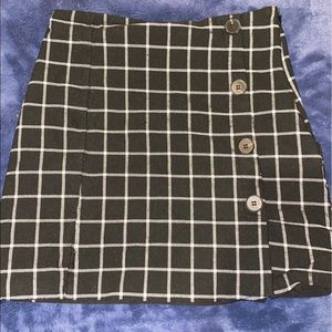 Plaid mini skirt